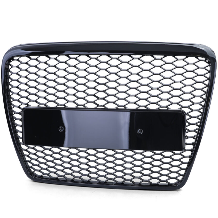 Grill Audi A6 C6 09-11 Sport Blank Svart – bilde 4 av 4