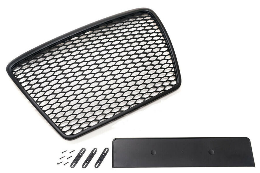 Grill Audi A6 C6 09-11 Sport Blank Svart – bilde 1 av 4
