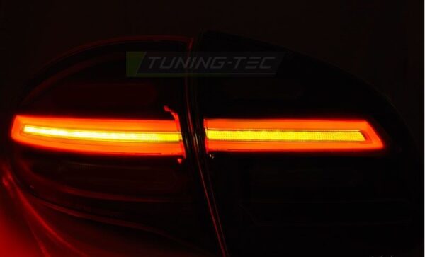Baklykter Porsche Cayenne 10-15 LED Bar SEQ Røykfarget – bilde 4 av 5