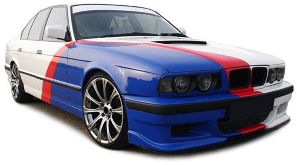 Frontlykter BMW E32/E34 Svart - Bilde 3