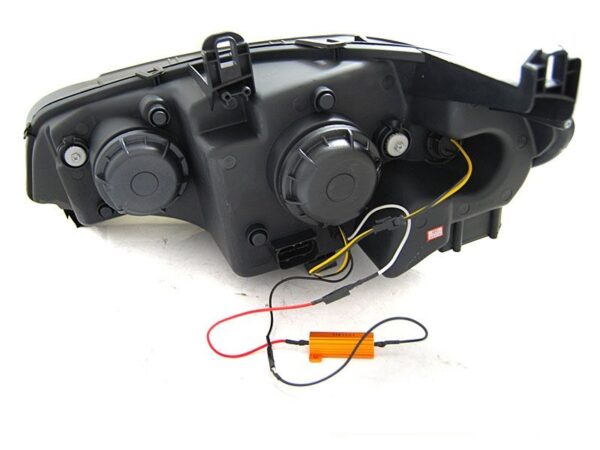 Frontlykter BMW X5 E70 07-13 Tube Lights DRL Svart – bilde 3 av 4