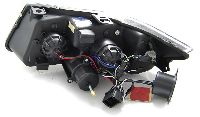 Frontlykter BMW E90/E91 05-08 Angel Eyes LED 3D Svart - Bilde 4
