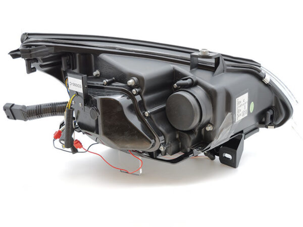Frontlykter BMW E60/E61 03-04 Xenon D2S CCFL Angel Eyes Svart LED Blinklys – bilde 3 av 3