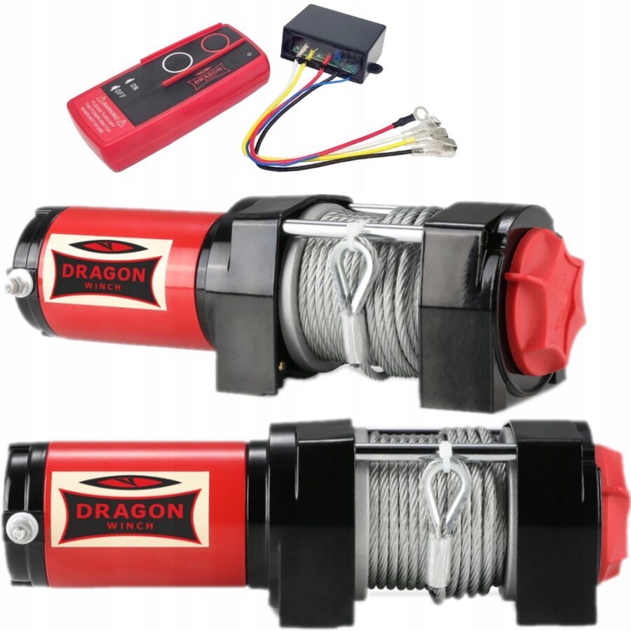 Vinsj 4000Lbs ST (1814 kg) Dragon Winch Maverick Ståltau – bilde 1 av 10