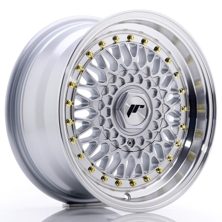 Felg Japan Racing JR9 15x7 ET20 4x100/108 sølv med bearbeidet leppe