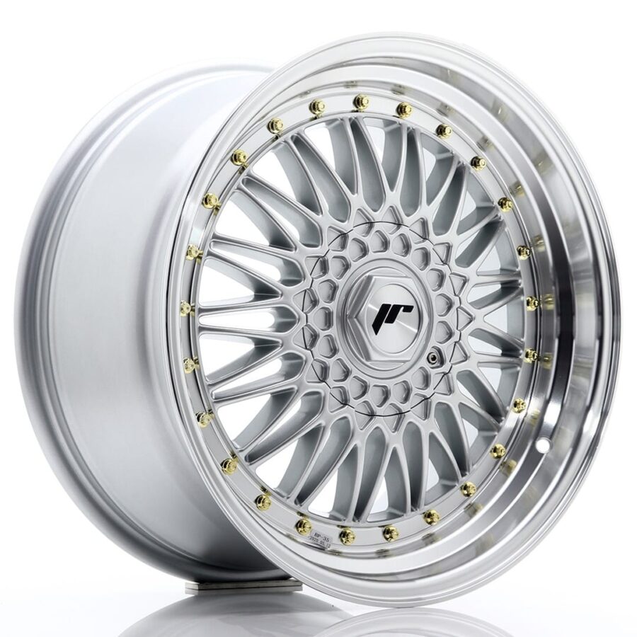 Felg Japan Racing JR9 18x9 ET35 5x100/120 sølv med bearbeidet leppe