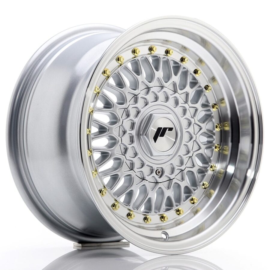 Felg Japan Racing JR9 15x8 ET20 BLANK Sølv med Machined Lip