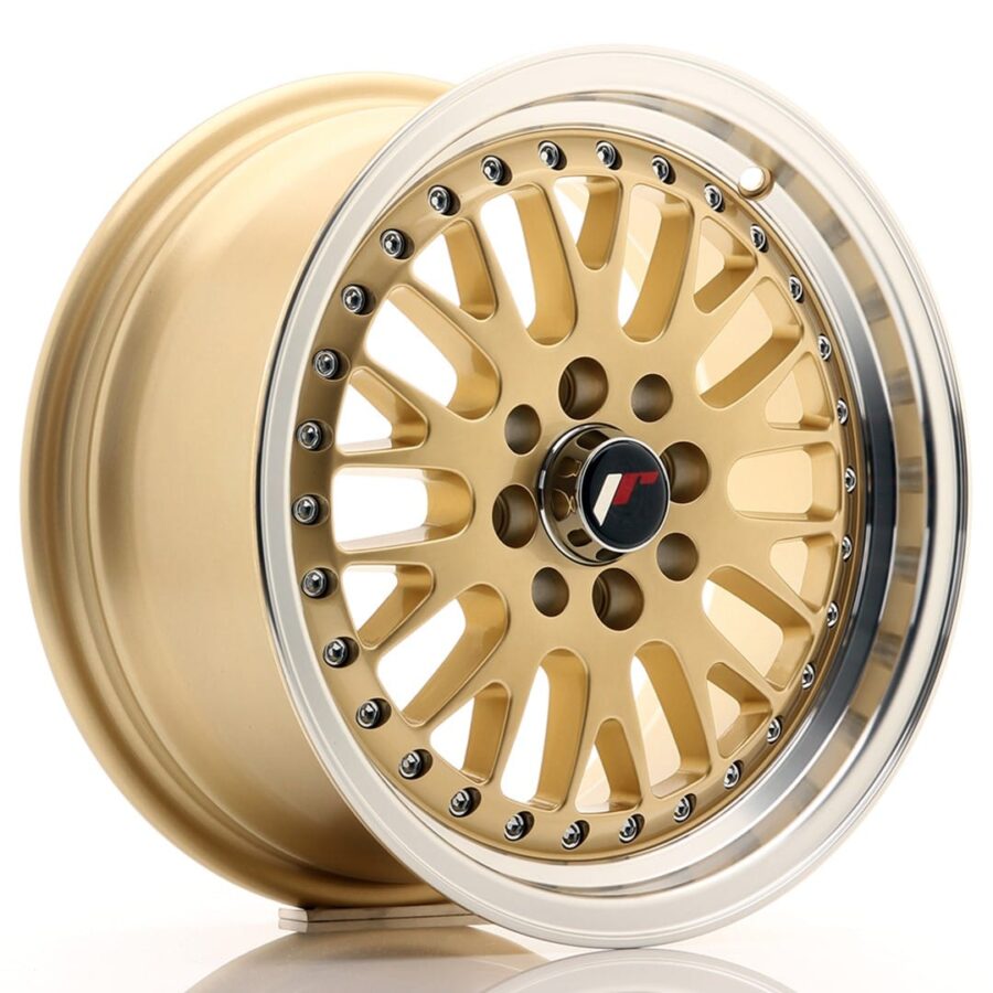Felg Japan Racing JR10 15x7 ET30 4x100/108 gull med bearbeidet leppe