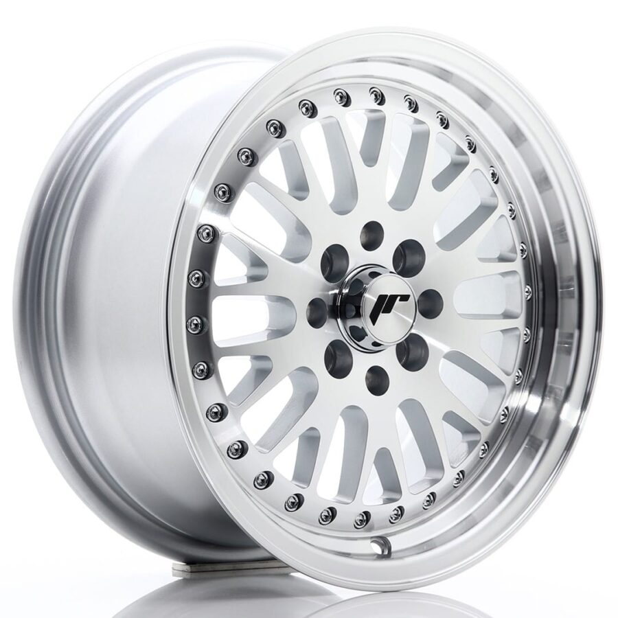 Felg Japan Racing JR10 15x7 ET30 4x100/108 sølvbearbeidet front