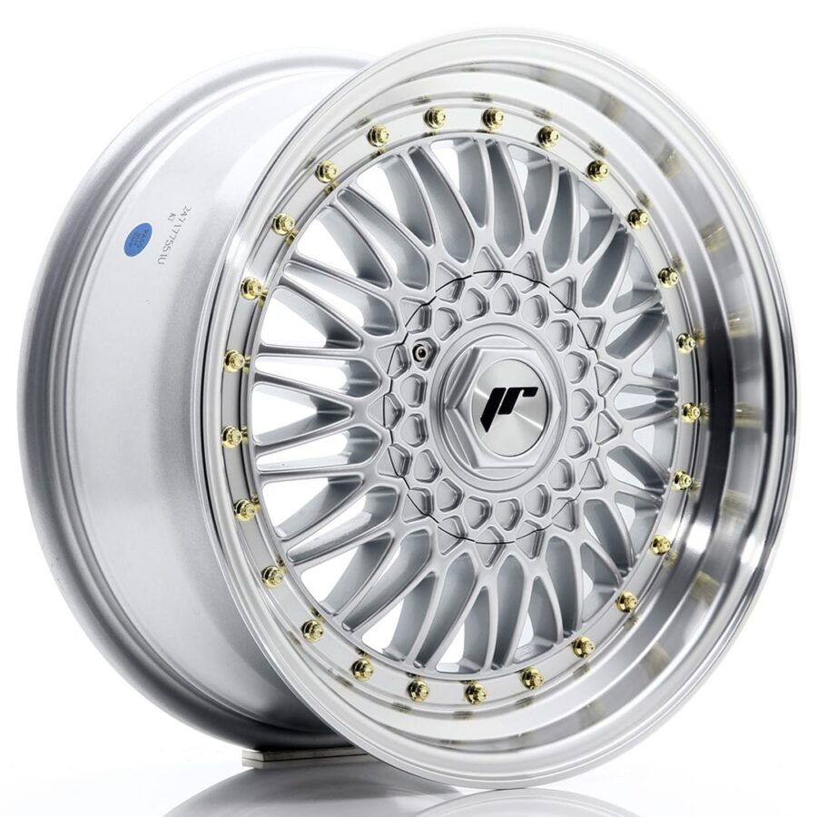 Felg Japan Racing JR9 17x7,5 ET35 5x108/112 sølv med bearbeidet leppe