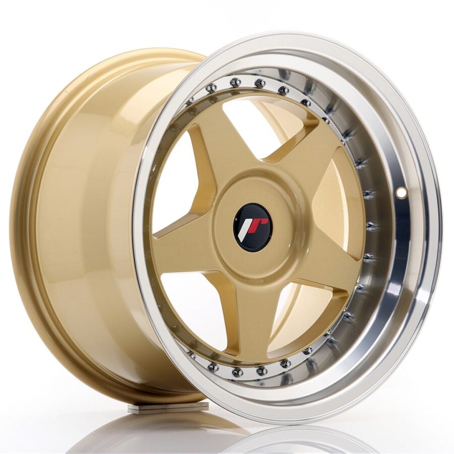 Felg Japan Racing JR6 17x10 ET20 BLANK Gull med Machined Lip