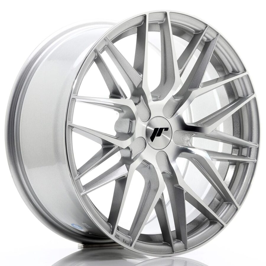 Felg Japan Racing JR28 18x8,5 ET20-40 5H BLANK Sølvbearbeidet front