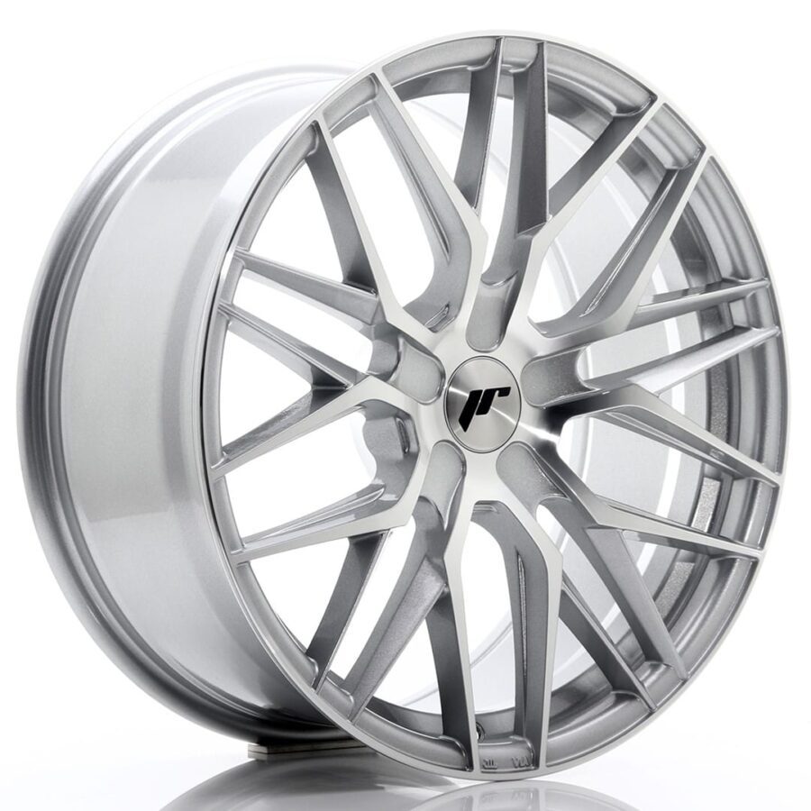 Felg Japan Racing JR28 19x8,5 ET20-40 5H BLANK Sølvbearbeidet front