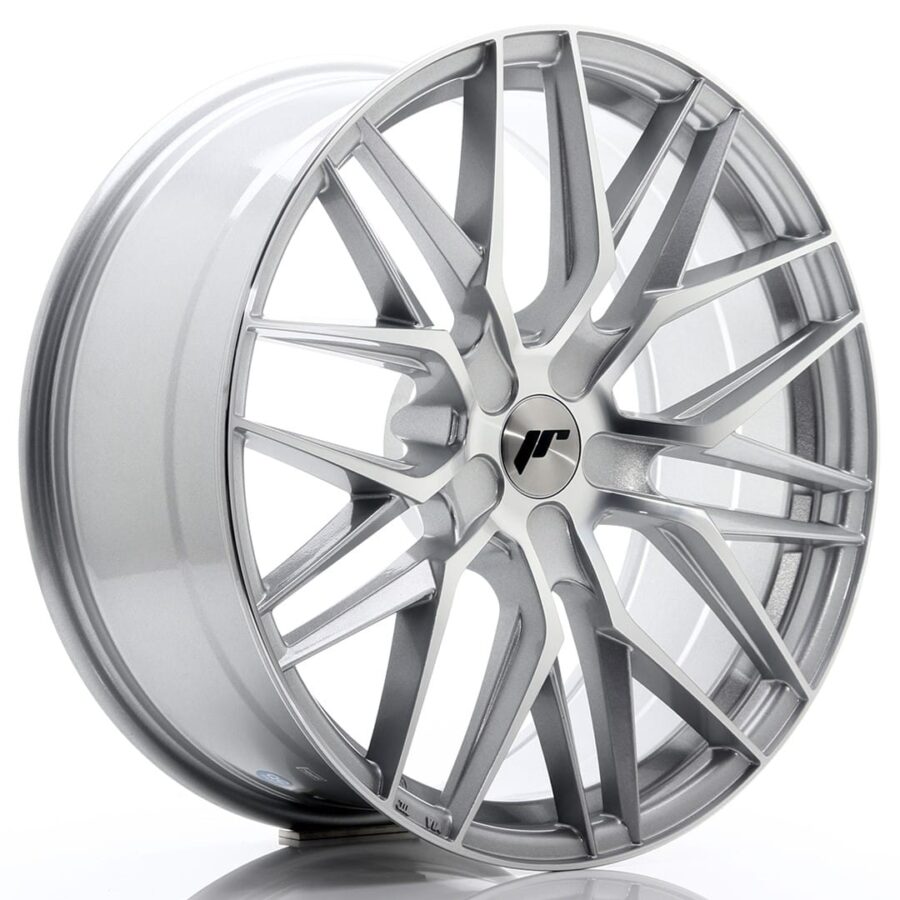 Felg Japan Racing JR28 20x8,5 ET20-40 5H BLANK Sølvbearbeidet front