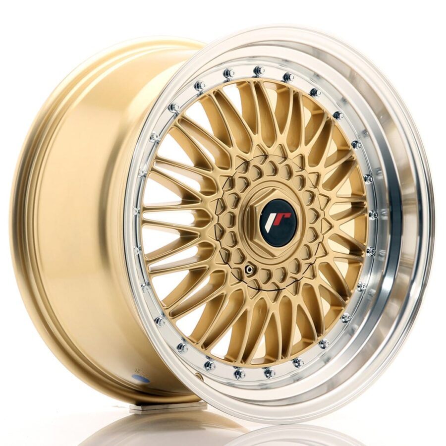 Felg Japan Racing JR9 18x9 ET20-40 BLANK Gull med bearbeidet leppe