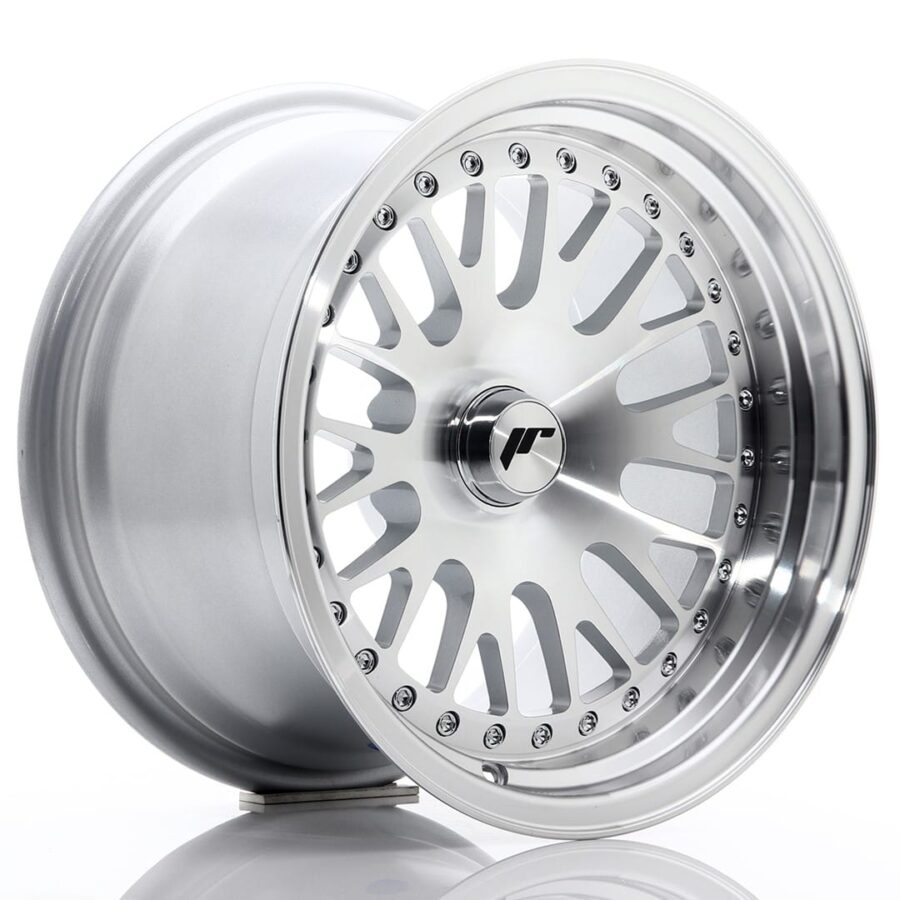 Felg Japan Racing JR10 15x9 ET0-20 Blank Silver Machined Face
