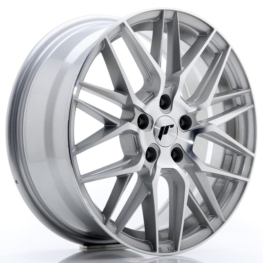 Felg Japan Racing JR28 17x7 ET35 5x100 Sølv maskinert ansikt