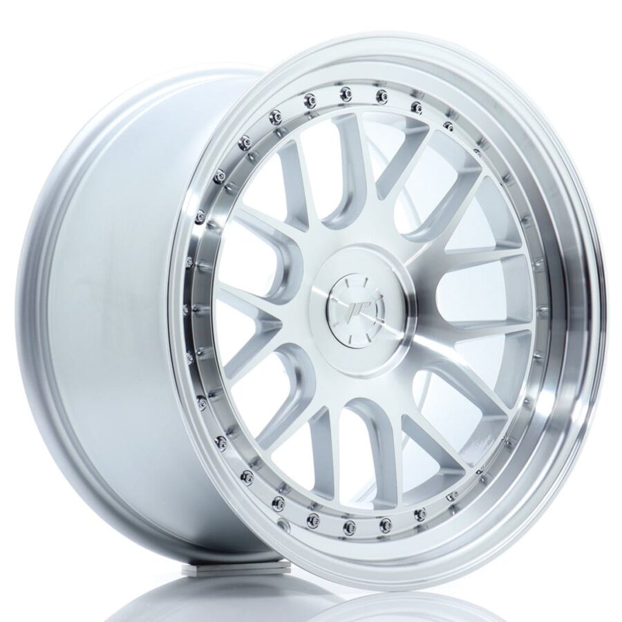 Felg Japan Racing JR40 18x9,5 ET15-35 5H BLANK Sølvbearbeidet front