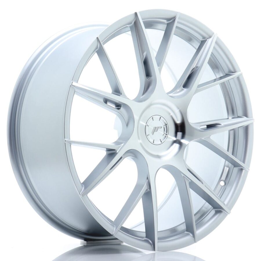 Felg Japan Racing JR42 20x9 ET20-50 5H BLANK Sølvbearbeidet front