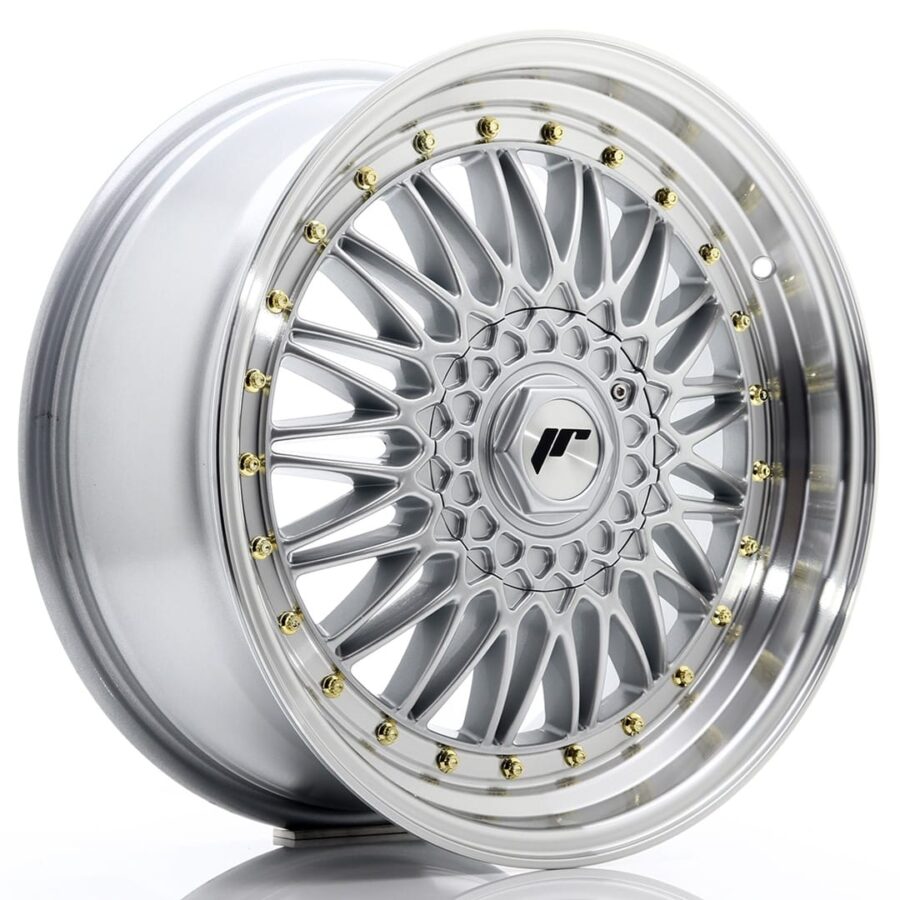 Felg Japan Racing JR9 18x8 ET35 5x112/120 sølv med bearbeidet leppe