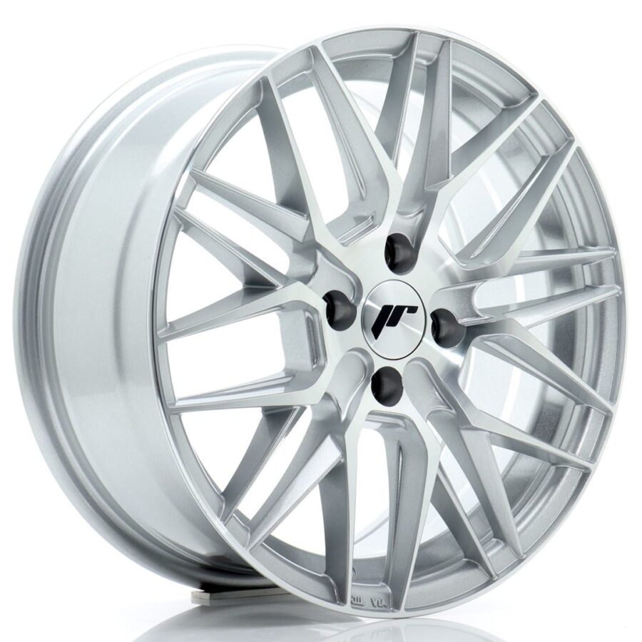 Felg Japan Racing JR28 16x7 ET40 4x100 Sølv maskinert ansikt