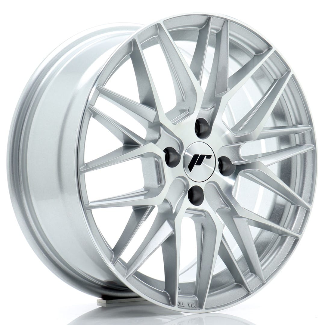 Felg Japan Racing JR28 16x7 ET25 4x100 Sølv Maskinert Face