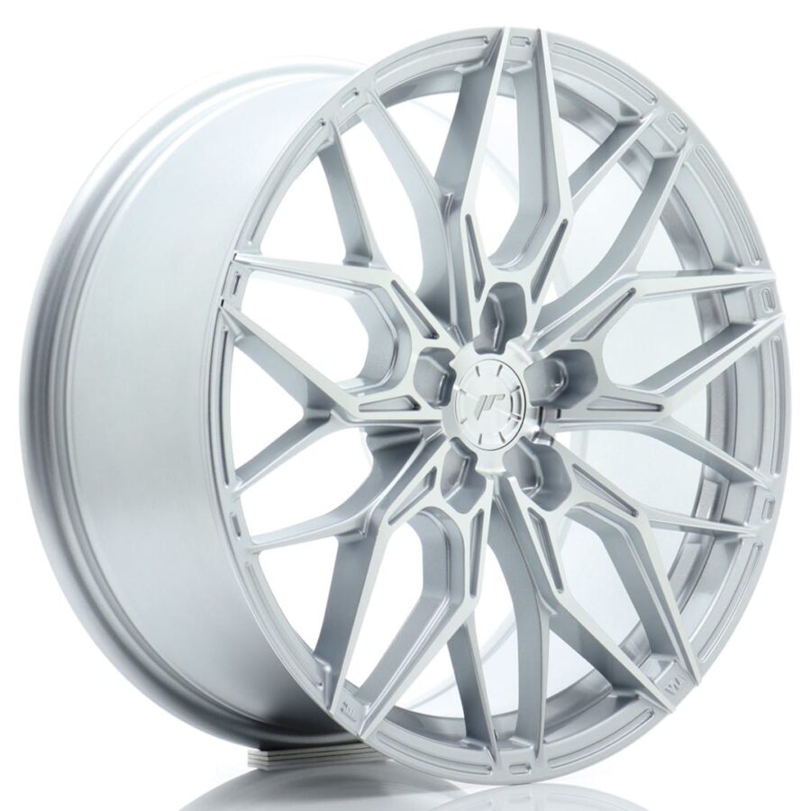 Felg Japan Racing JR46 18x8 ET20-45 5H BLANK Sølv med maskinbearbeidet front