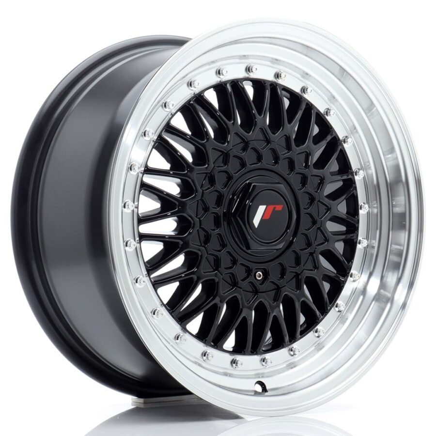 Felg Japan Racing JR9 16x7,5 ET25 BLANK Gloss Black med Machined Lip