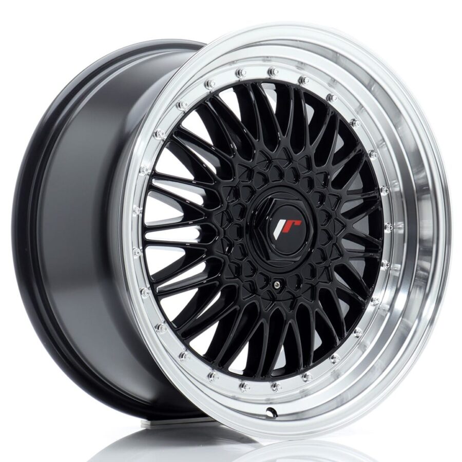 Felg Japan Racing JR9 18x9 ET20-40 BLANK Gloss Black med Machined Lip