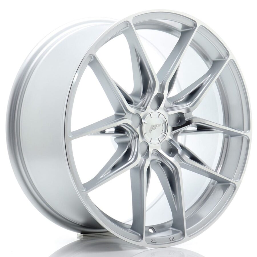 Felg Japan Racing JR44 18x8,5 ET20-48 5H BLANK Sølv med maskinbearbeidet front – bilde 2 av 2