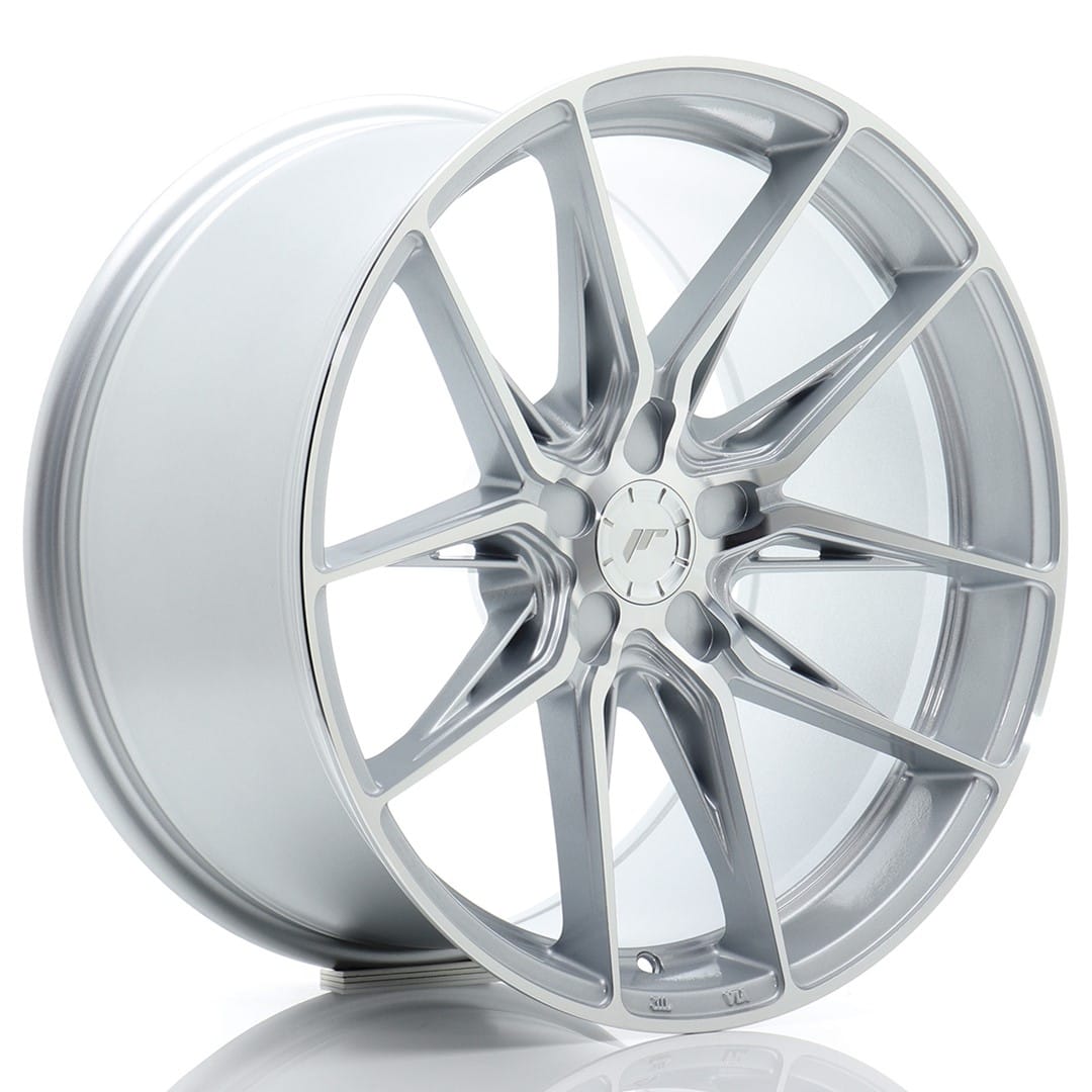 Felg Japan Racing JR44 19x9,5 ET20-40 5H BLANK Sølv med maskinbearbeidet front