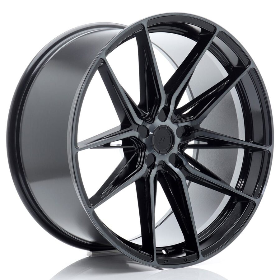 Felg Japan Racing JR44 21x11 ET11-46 5H BLANK Svart maskinbearbeidet med tonet front