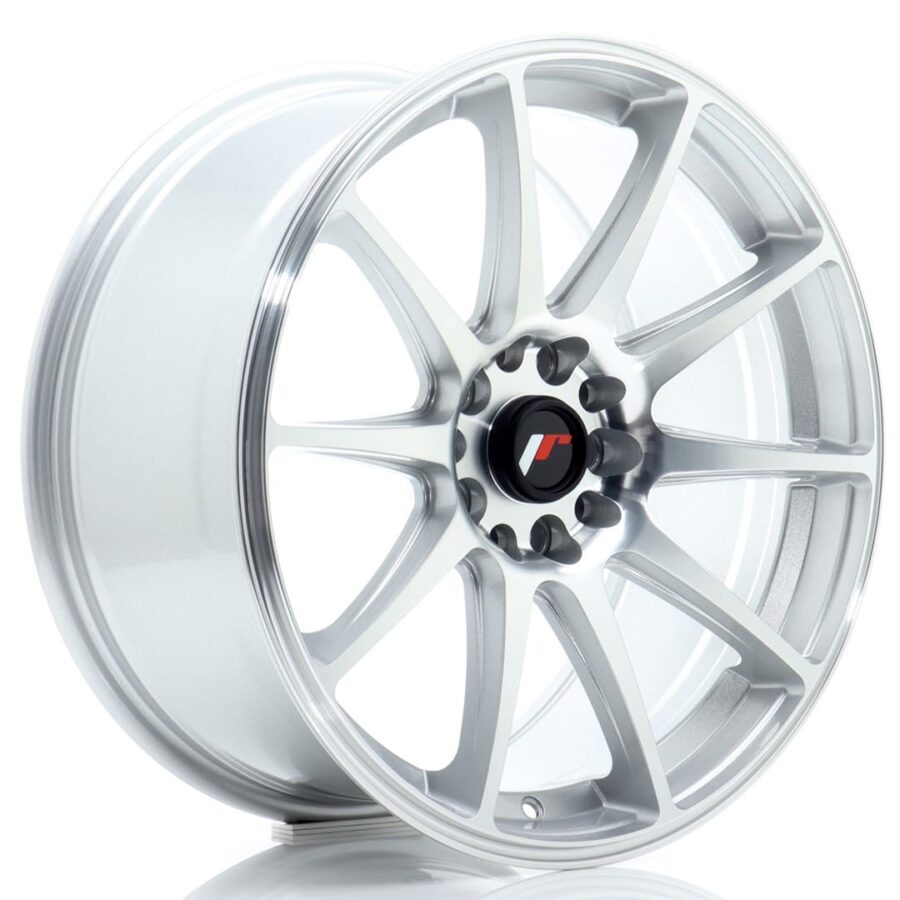 Felg Japan Racing JR11 18x8,5 ET35 5x100/108 sølvbearbeidet front