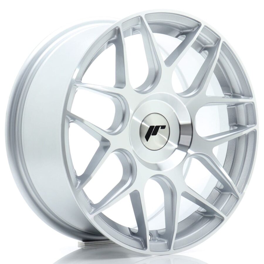 Felg Japan Racing JR18 16x7 ET20-35 BLANK Sølv bearbeidet front