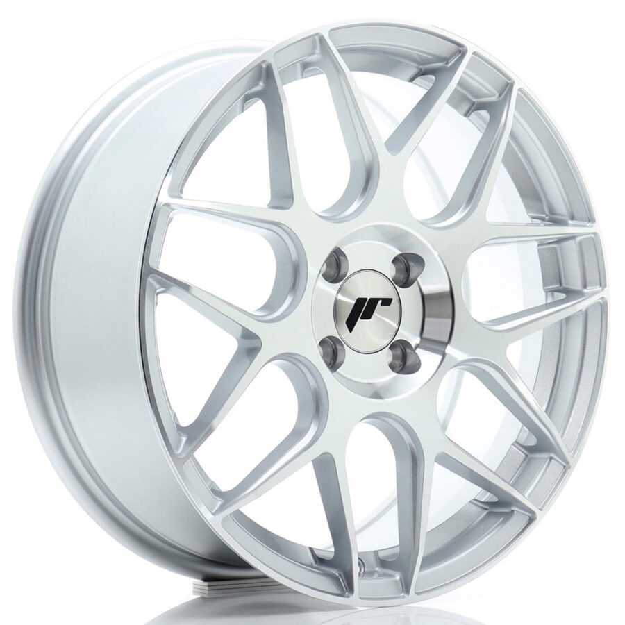 Felg Japan Racing JR18 17x7 ET40 4x100 Sølv maskinert ansikt
