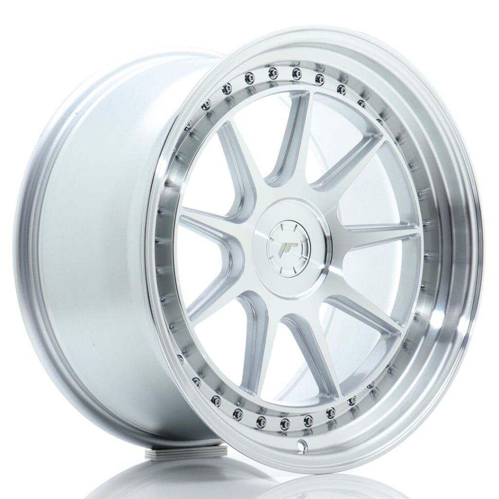 Felg Japan Racing JR47 19x10 ET15-40 5H BLANK Sølvbearbeidet front