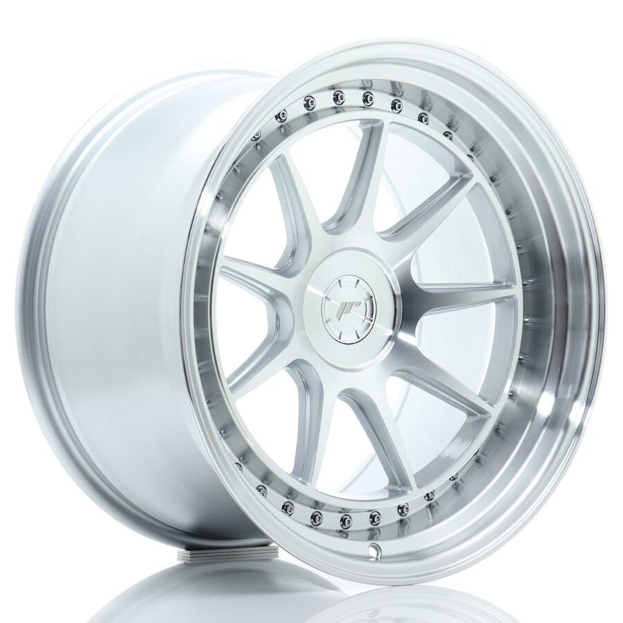 Felg Japan Racing JR47 19x11 ET0-25 5H BLANK Sølvbearbeidet front