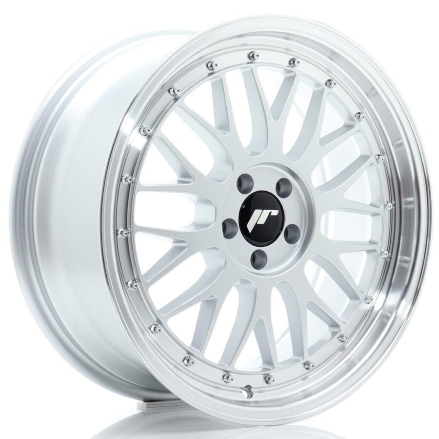 Felg Japan Racing JR23 18x8,5 ET35 5x120 Hyper Silver med Machined Lip