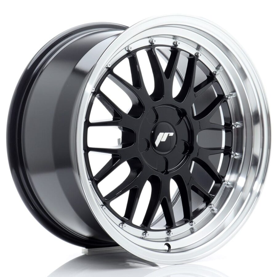 Felg Japan Racing JR23 18x9,5 ET20-48 5H BLANK Gloss Black med Machined Lip