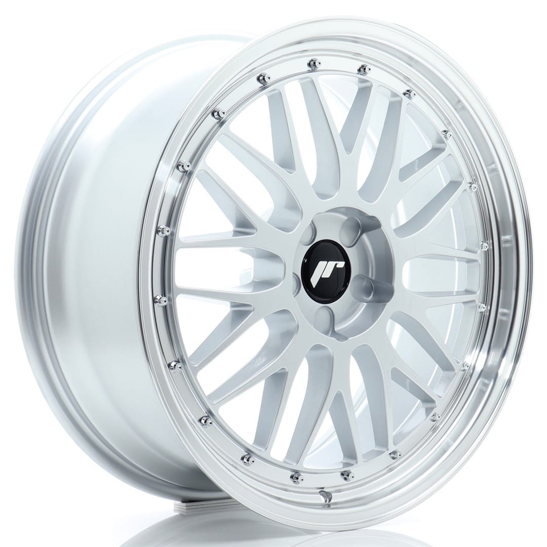 Felg Japan Racing JR23 20x8 ET20-40 5H BLANK Hyper Silver med Machined Lip