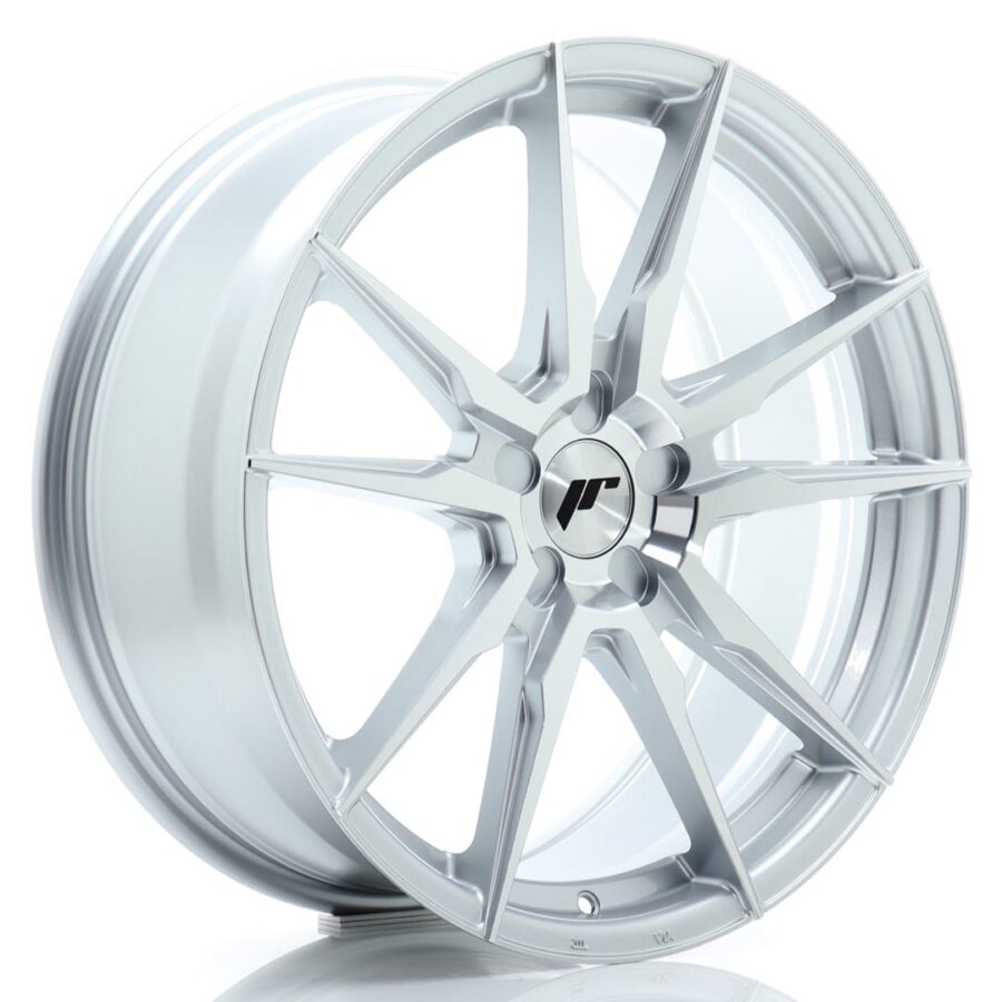 Felg Japan Racing JR21 19x8,5 ET20-45 5H BLANK Sølvbearbeidet front