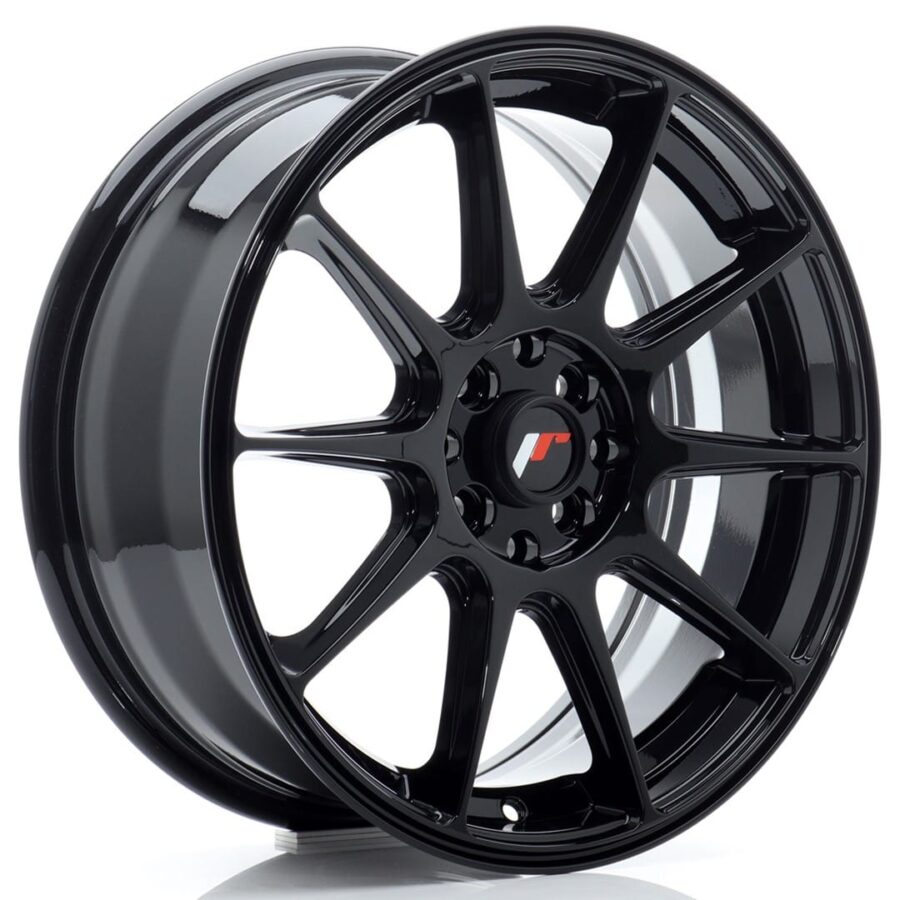 Felg Japan Racing JR11 17x7 ET25 4x100/108 Glans Svart