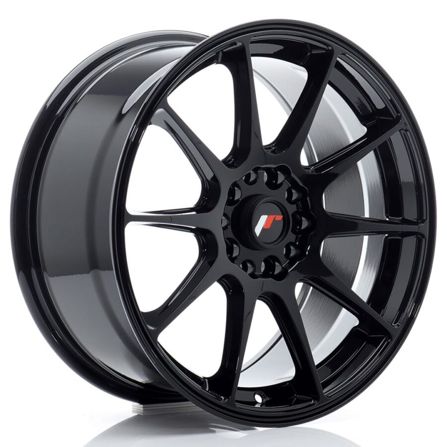 Felg Japan Racing JR11 17x8 ET35 5x112/114,3 Glans Svart
