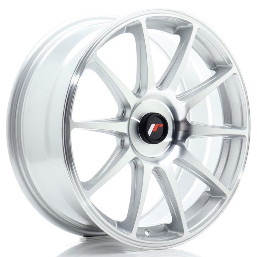 Felg Japan Racing JR11 18x7,5 ET20-40 BLANK Sølv maskinert