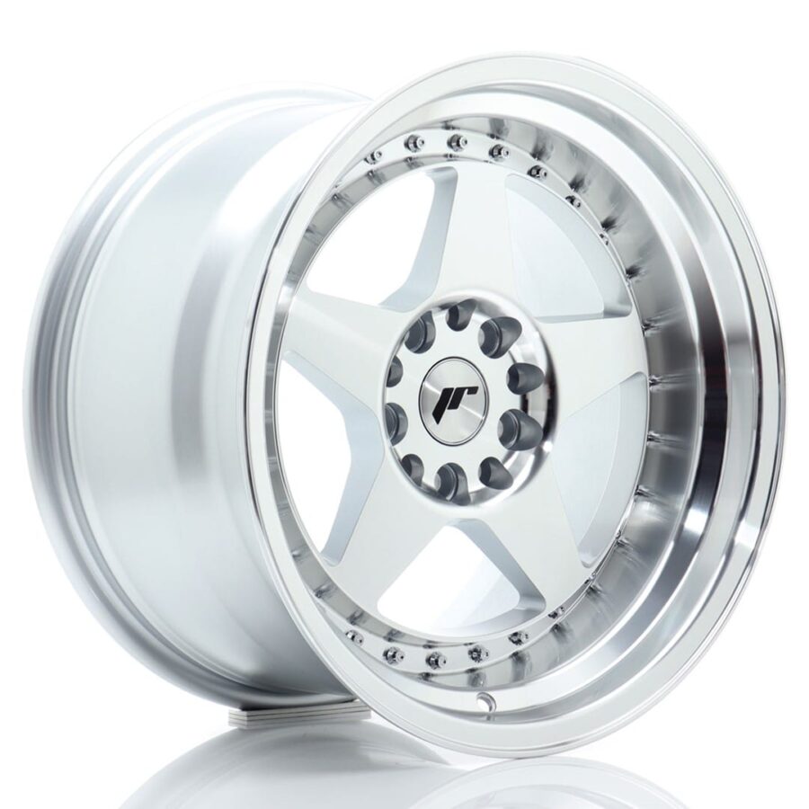 Felg Japan Racing JR6 17x10 ET20 5x114/120 sølvbearbeidet front