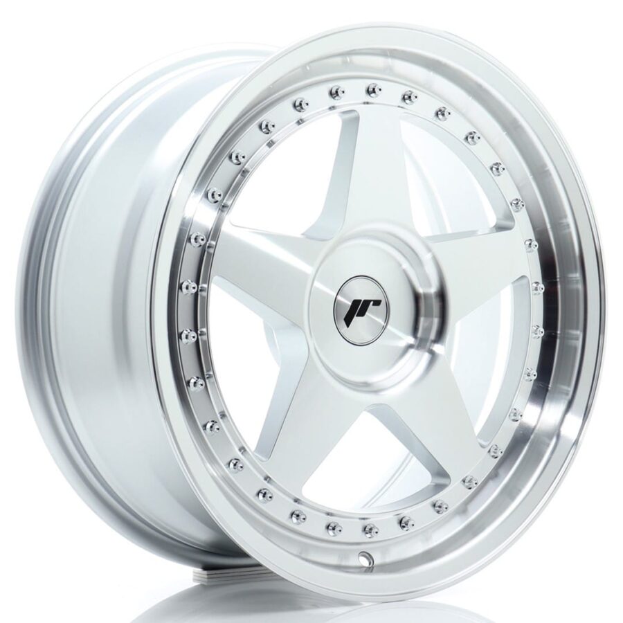 Felg Japan Racing JR6 18x8 ET20-35 BLANK Sølv maskinert front