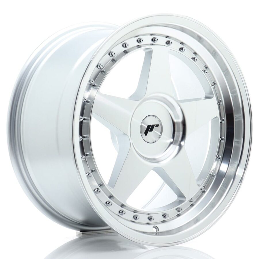 Felg Japan Racing JR6 18x9,5 ET20-40 BLANK Sølvbearbeidet front