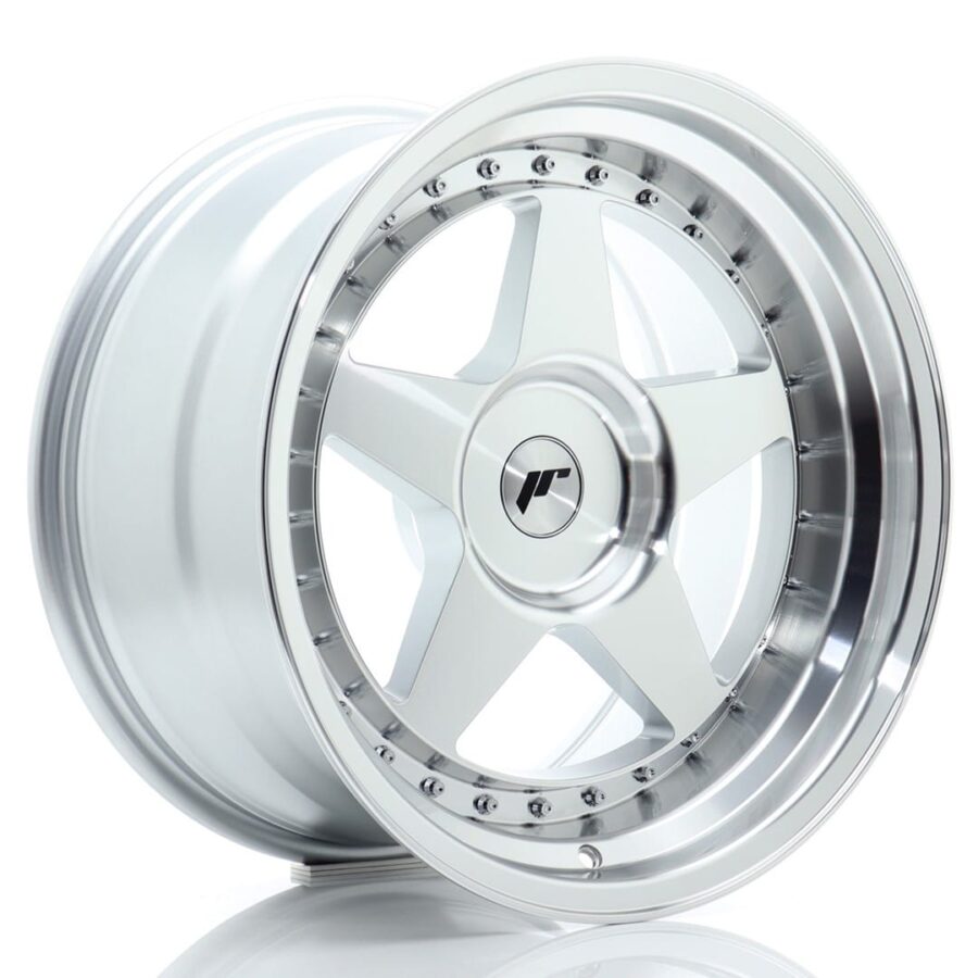 Felg Japan Racing JR6 18x10,5 ET0-25 BLANK Sølv maskinert front