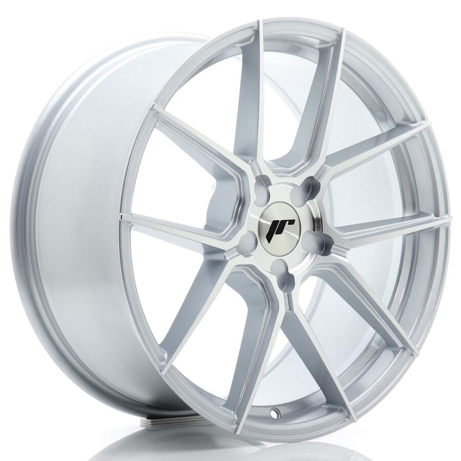 Felg Japan Racing JR30 19x8 ET20-40 5H BLANK Sølvbearbeidet front
