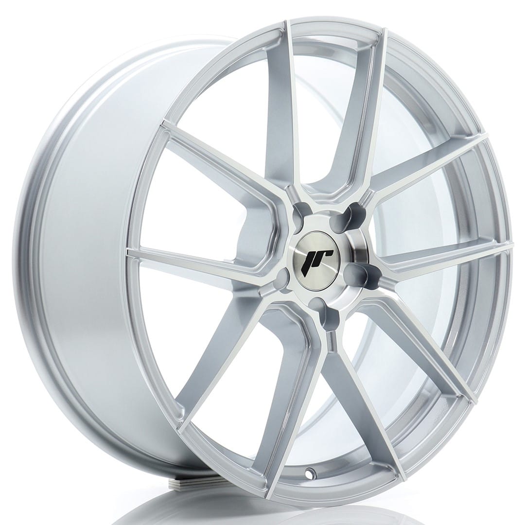 Felg Japan Racing JR30 20x8,5 ET20-45 5H BLANK Sølvbearbeidet front
